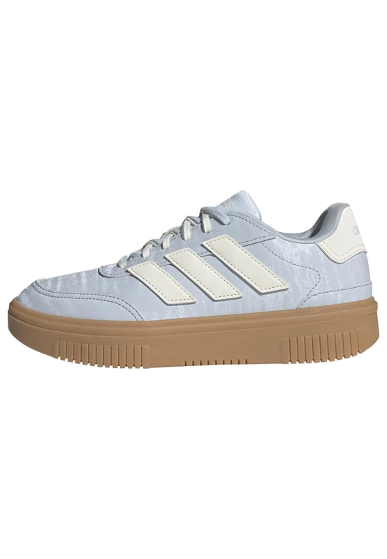adidas Women's COURTBLOCK Shoes, Crystal Sky/core White/Gum 3, 7.5 UK