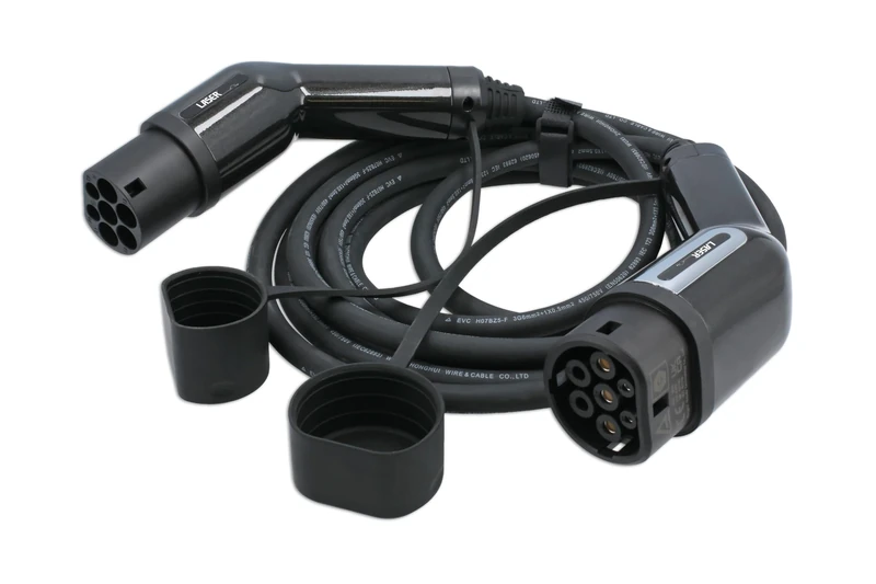 Laser 9105 EV Charging Cable - 32A Single Phase T2 Female-T2 Male 7kW IP65