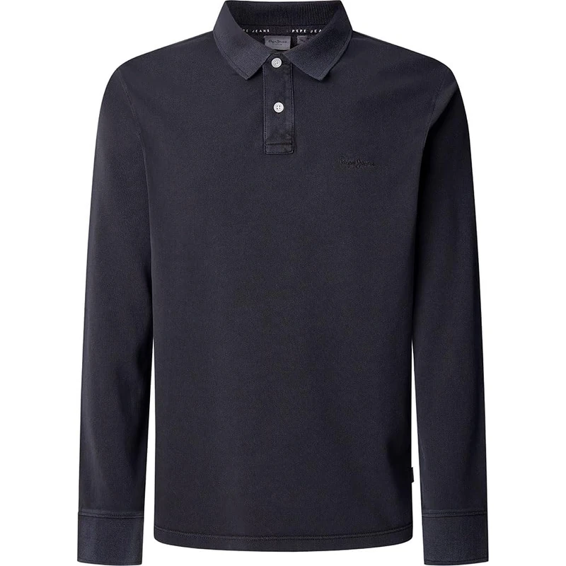 Pepe Jeans Men's New Oliver GD LS Polo, Black (Black), XXL