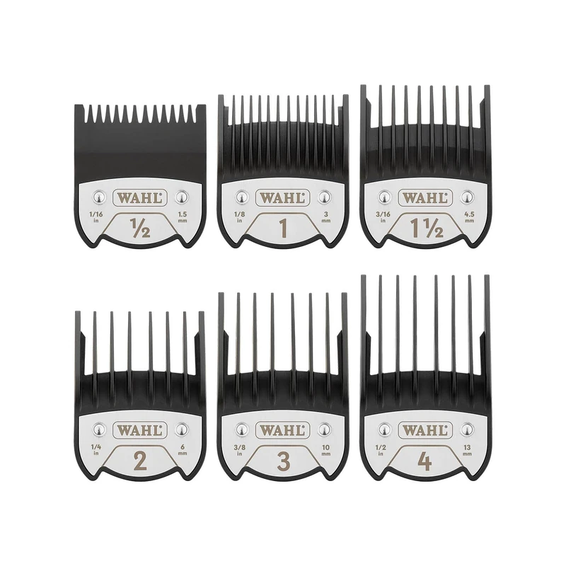 Wahl Magnetic Attachment Combs #0.5-4 with Storage 1.5-13mm Professional