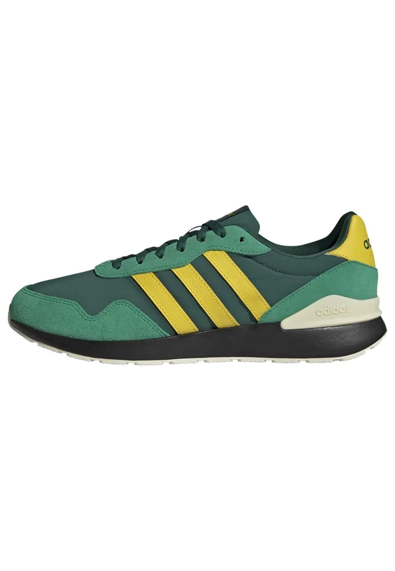 adidas Men's Run 60s 4.0 Shoes, Collegiate Green/Yellow/Court Green, 12 UK