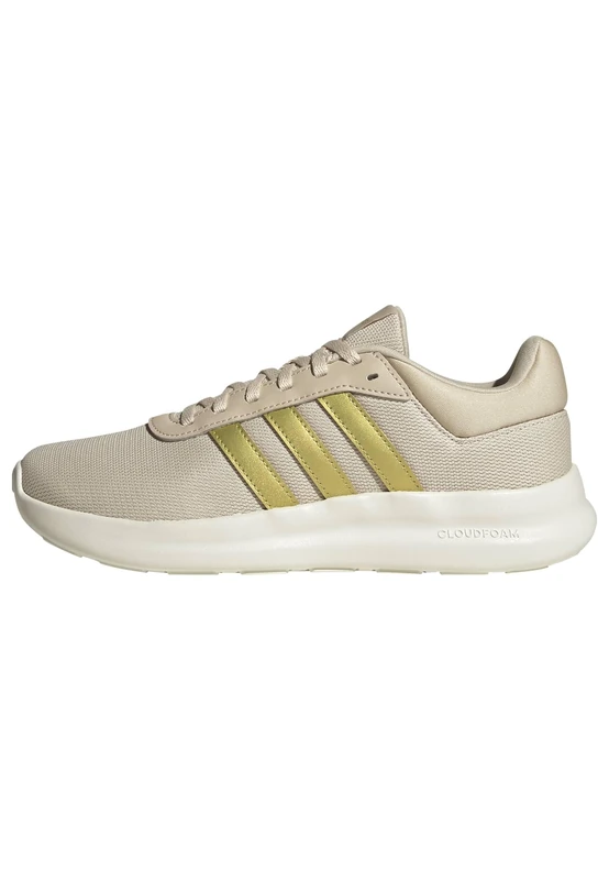 adidas Women's LITE Racer 4.0 Shoes, Crystal Linen/Gold met./Off White, 5.5 UK