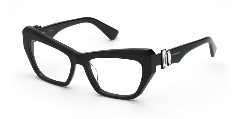 GRUPO OPTICO 1910 PLASTIC OPT;FRAME Nina Ricci - MAT: Cellulose acetate-C: SHINY BLACK D: 140x16 - Female