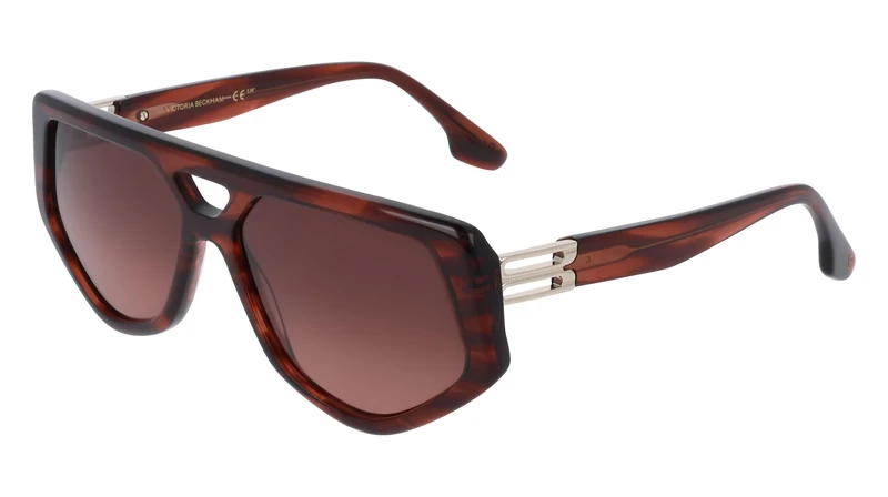 Victoria Beckham VB681S 618 Striped Red 58/15/145 Women's Sunglasses