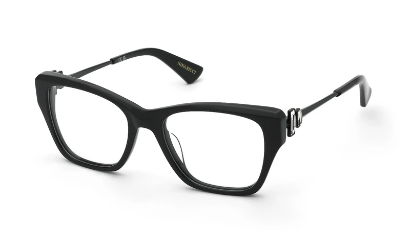 GRUPO OPTICO 1910 PLASTIC OPT;FRAME Nina Ricci - MAT: Cellulose acetate-C: SHINY BLACK D: 140x18 - Female