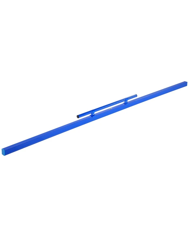 VEVOR Concrete Screed, 96 Inch Screed with Level Vial, Easy Cleanup & End Cap Design, Aluminum Lightweight & Reversable Handle for Leveling Floors, Small-Scale Construction and Home Renovation