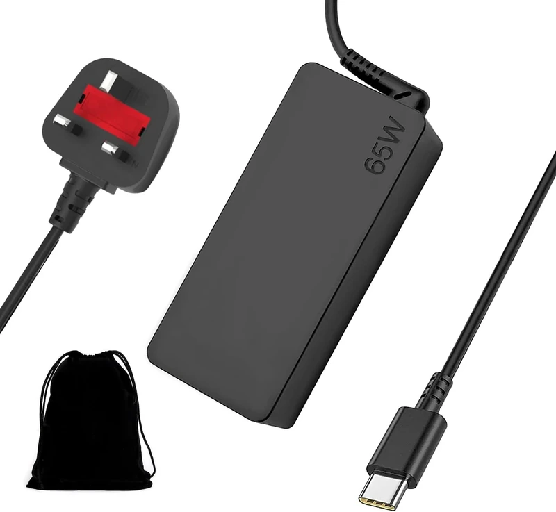 Laptop Charger 65W USB C Power Adapter Compatible with Lenovo ThinkPad T14 T15 T480 T480s T490 T490s T580 T590 Chromebook C330 S330 100e 300e 500e Lenovo Yoga Type C Power Supply - 3Meter/10ft