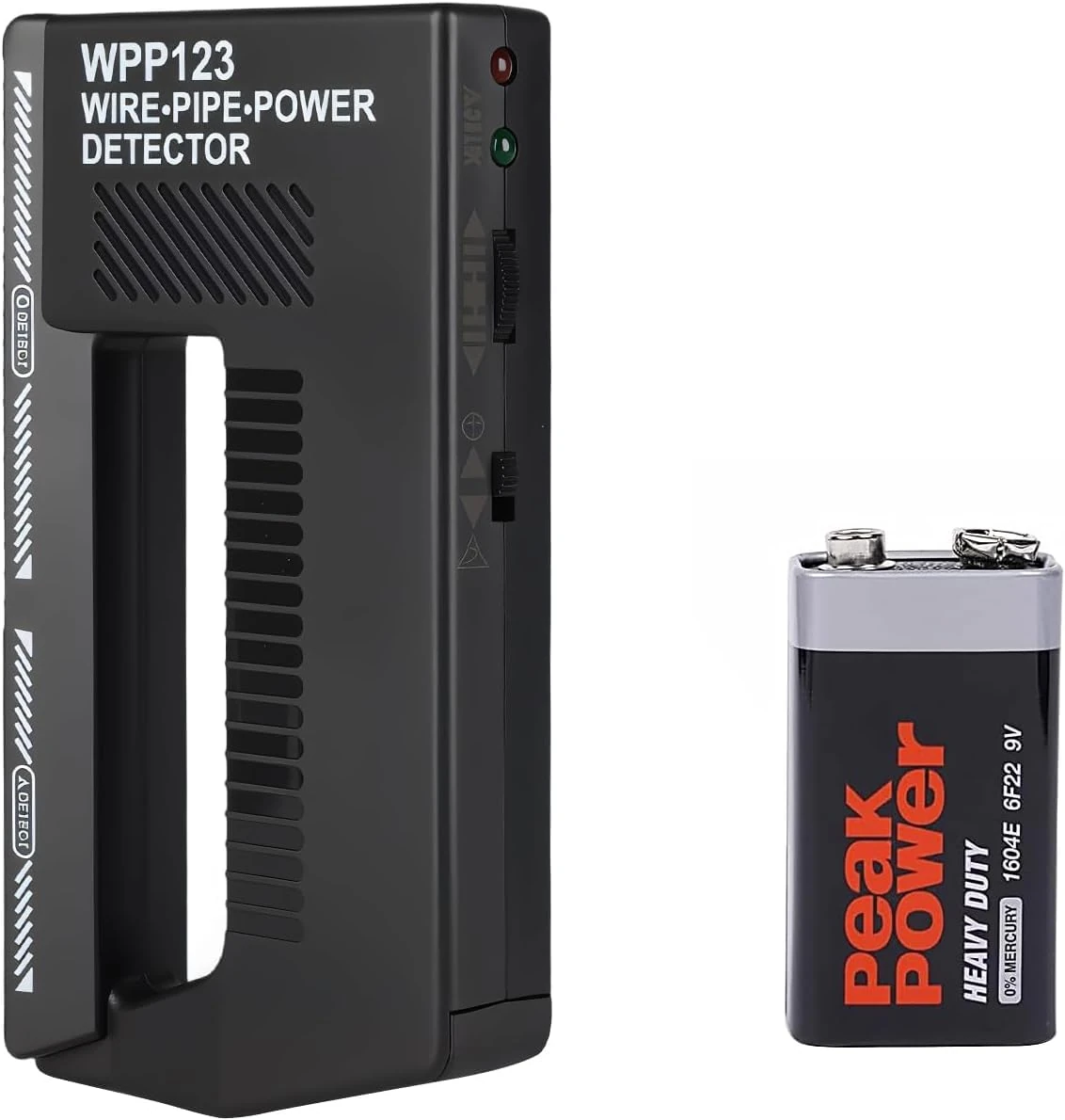 Stud Finder Wall Scanner - WPP123 Wall Wire Detector,Wire Detector for Wall with Alarm,High Sensitivity Electric Wire Detector,Stud Detector for Wall,Floor,Ceiling and Pipe Detection(Battery Included)