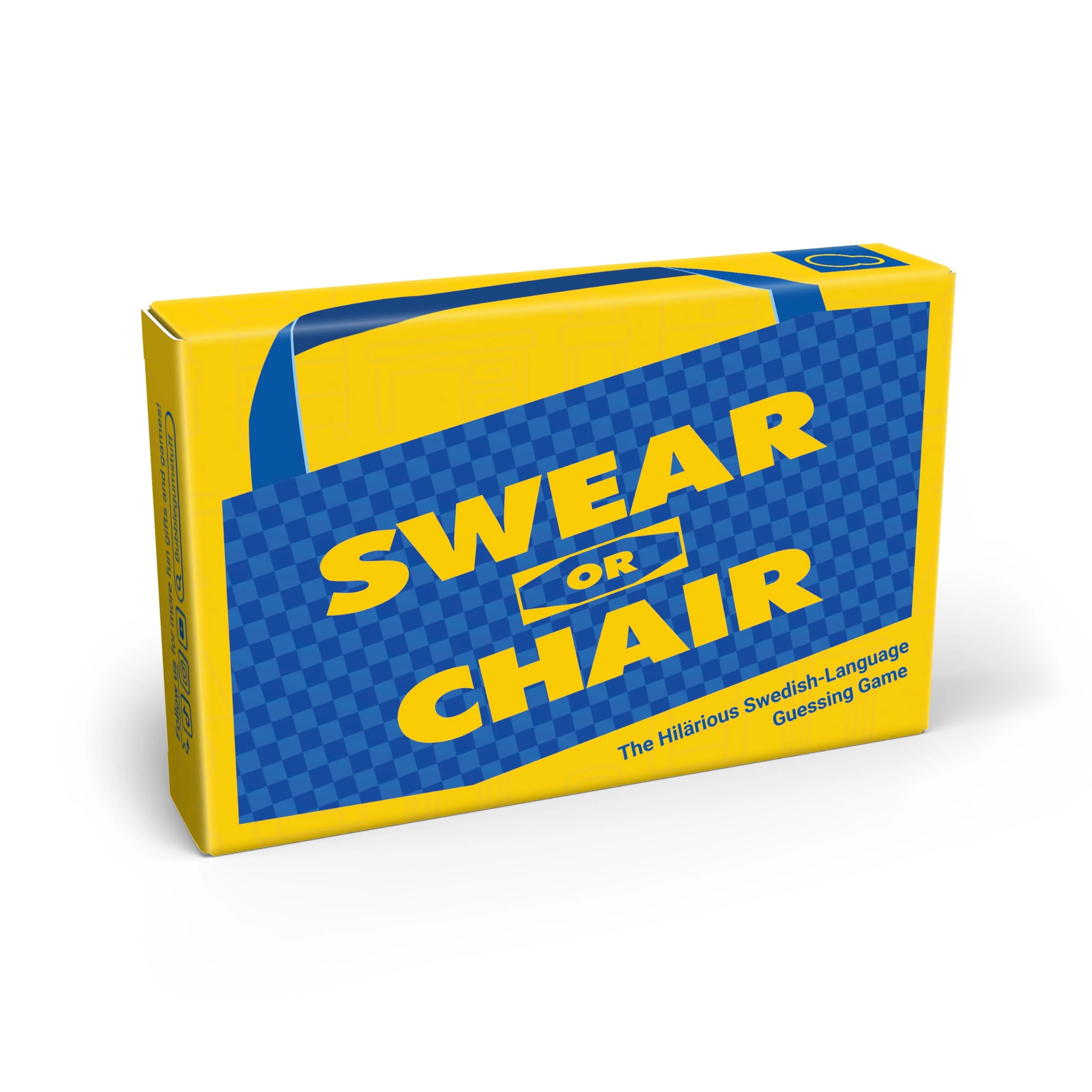 Bubblegum Stuff - Swear or Chair - Adult Party Game of Scandinavian Swear Words vs Furniture Names - Fun Group Word Game for Adults - Stocking-Filler Gift - 56 Game Cards