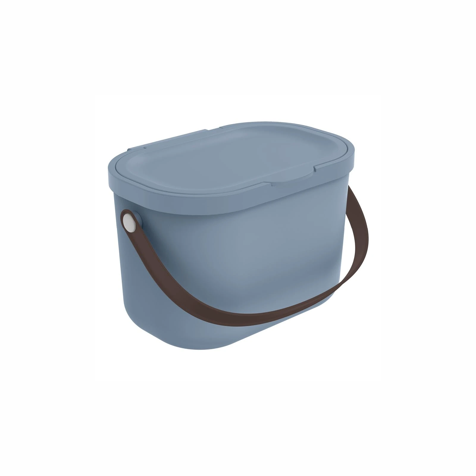 Rotho Babydesign Yuma Changing Table Organizer – Made from Recycled Plastic, hygienic & Environmentally Friendly – with lid & Carrying Handle, Blue, 3.2 liters