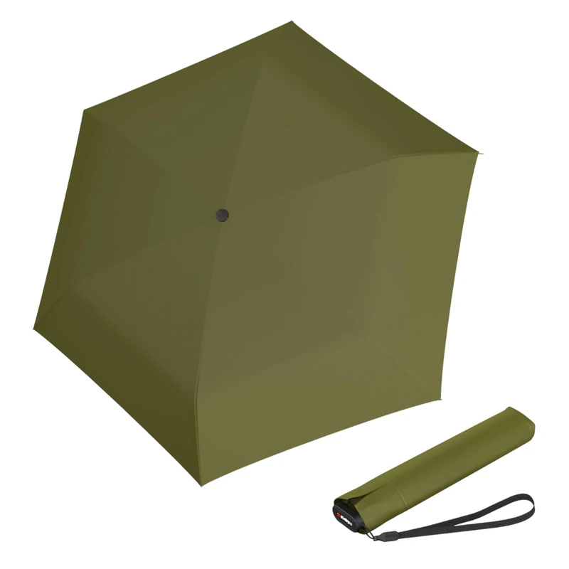 Knirps US.050 Ultra Light Slim Manual Fashion Cardamom Olive Umbrella