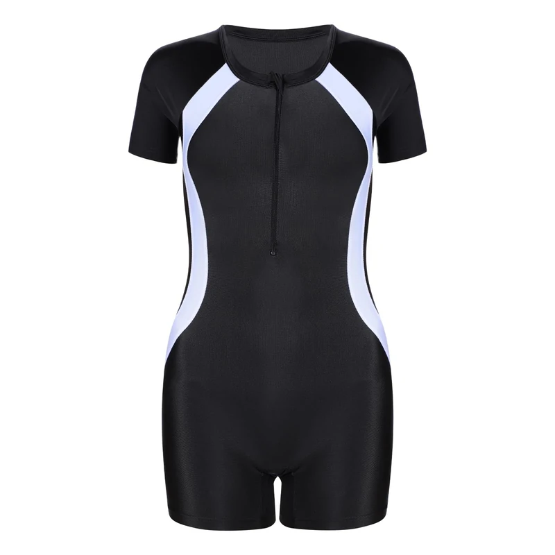 Lancry Kids One-Piece Swimsuit - Short Sleeve, Quick-Dry, UV Shield