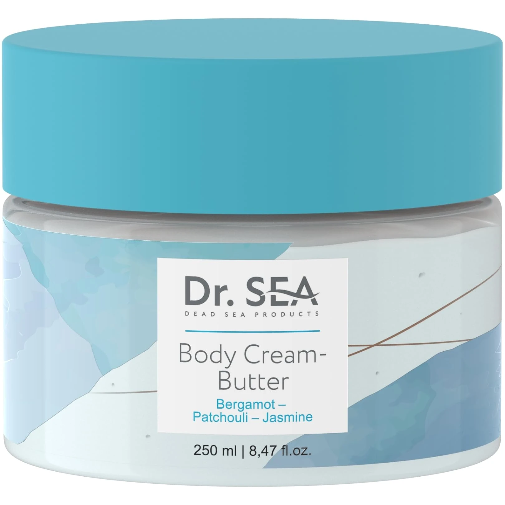 DR. SEA – Nourishing Body Butter with Bergamot, Patchouli & Jasmine – Intense Hydration & Skin Radiance – Rich & Melting Texture – 250ml