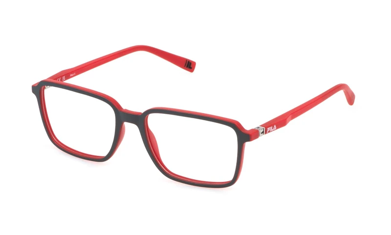 PLASTIC OPT FRAME Fila - MAT: Injected_C: SAND GREY W/RED PARTS D: 135x16 / Junior Personal Care and Health - Image 1