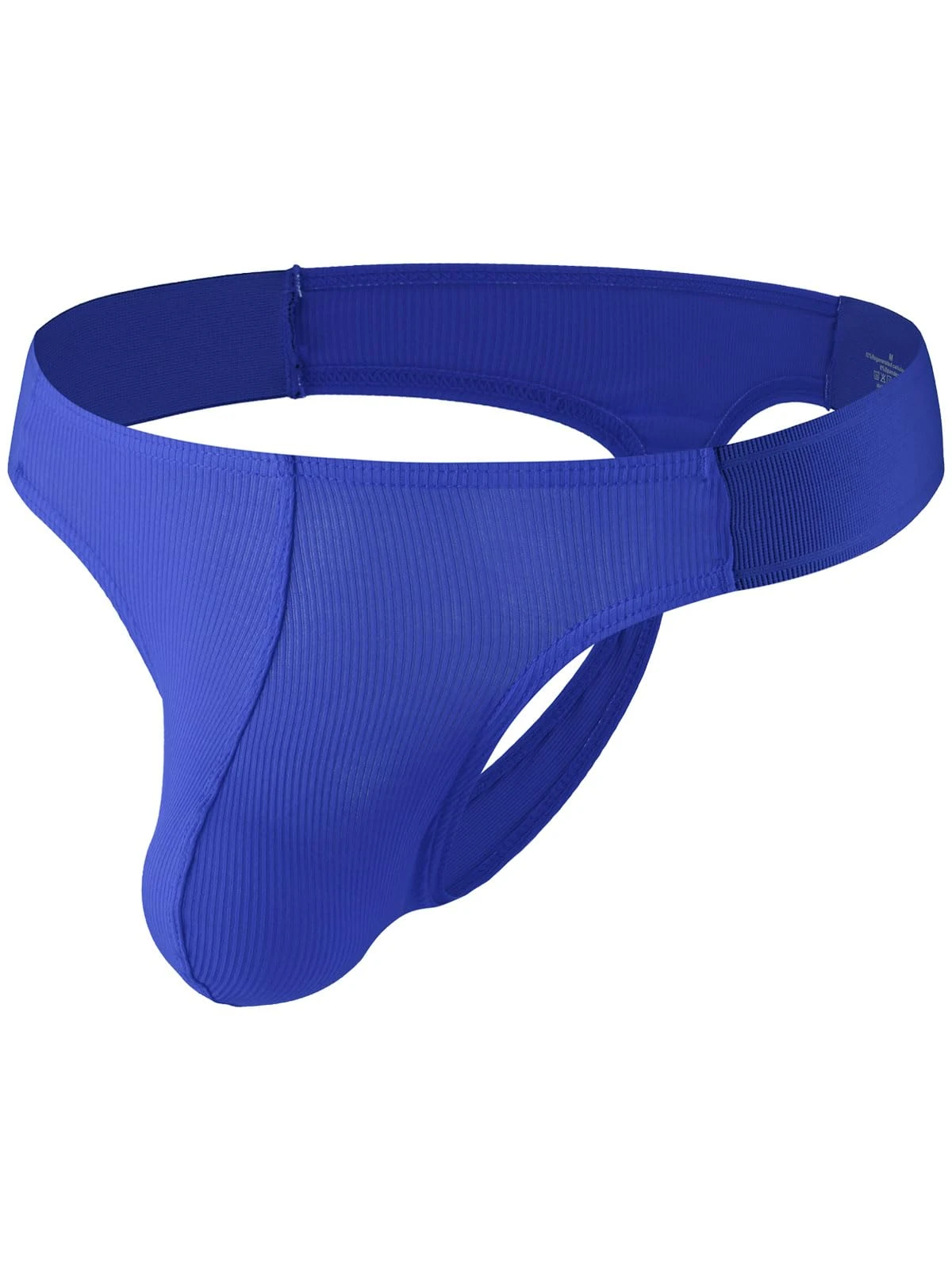 Summer Code Mens Thong G-String Underwear Stretchy Airy Under Panties Male Solid Bikini T Back Pants, Royal Blue, S