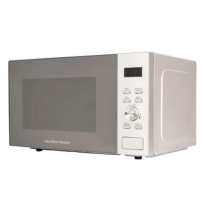 Hamilton Beach Microwave, 30L, 950W, Family-Size, Digital Controls, 8 Pre-Set Programs, 5 Power Levels, Large Capacity, Defrost Function, Child Lock, Silver - HB30FUXP04S