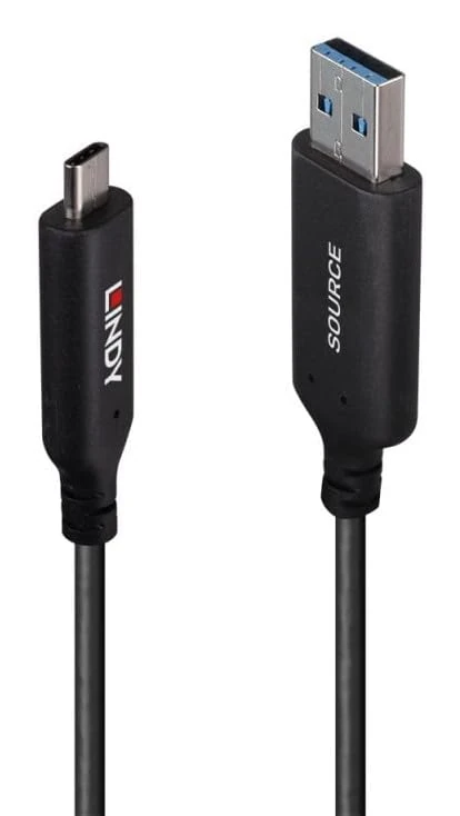 Lindy 43397 50m USB 3.2 5Gbit/s Type A to C Hybrid Cable