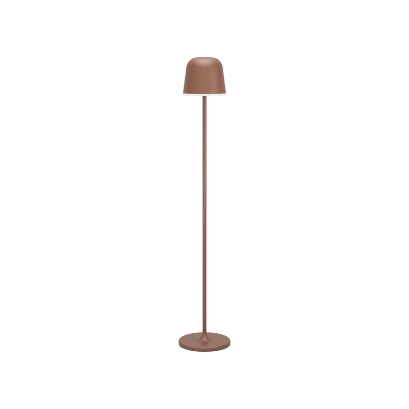 Eglo Cordless LED Floor lamp Mannera-L, Wireless Battery Light Fixture, Indoor and Outdoor, Touch dimmable, Rechargeable Garden Lighting, Rust Brown Metal, IP54