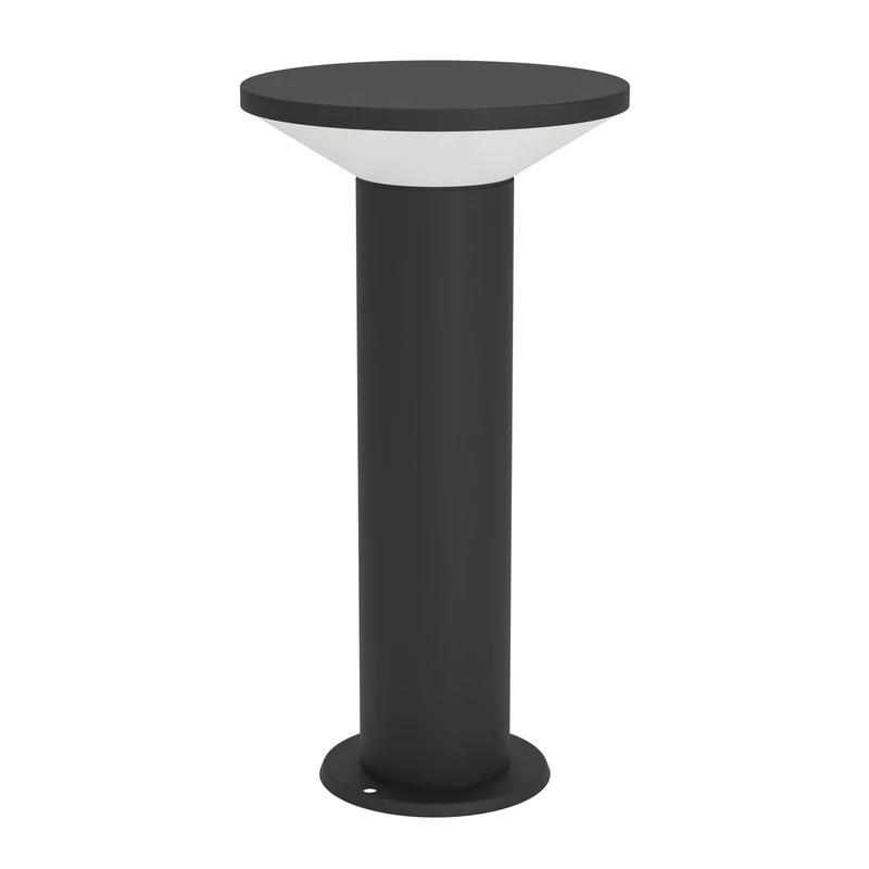 Eglo LED Plinth Light Outdoor Rigosa, Standing Light, Garden and Terrace Lighting, lamp Made of Black Metal White Plastic, Warm White, IP44