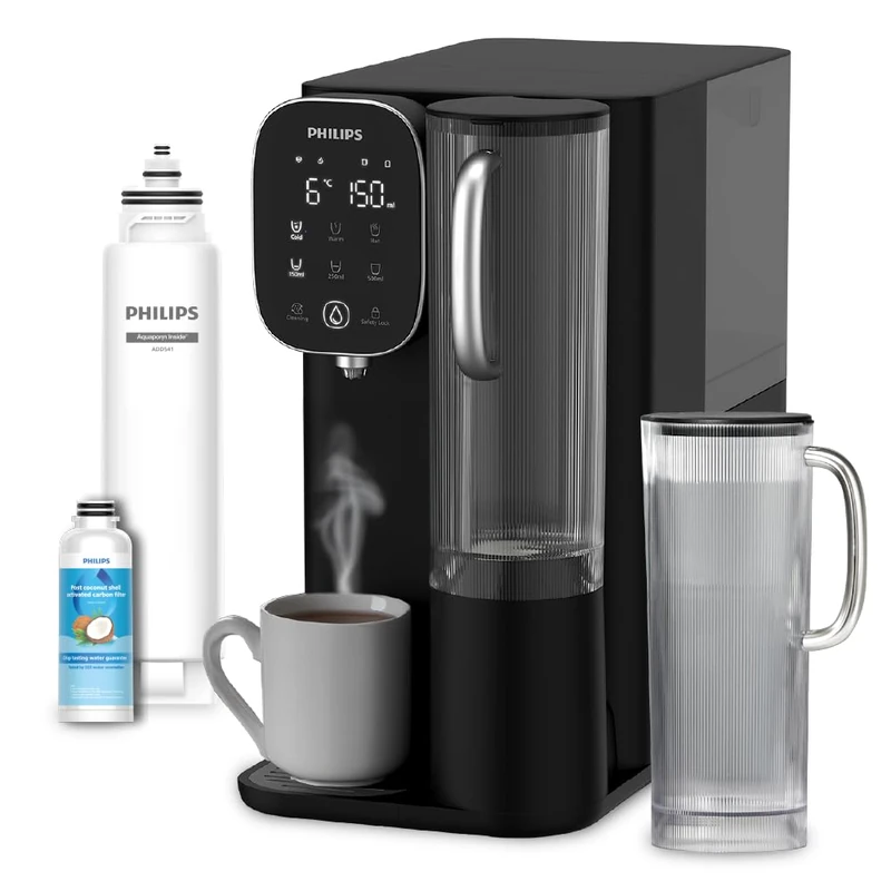Philips Water ADD6912BK/10 Reverse Osmosis Water Station - Eliminates up to 110 Substances, Instant Heating and Cooling, 1 Year Filter Life - Image 1