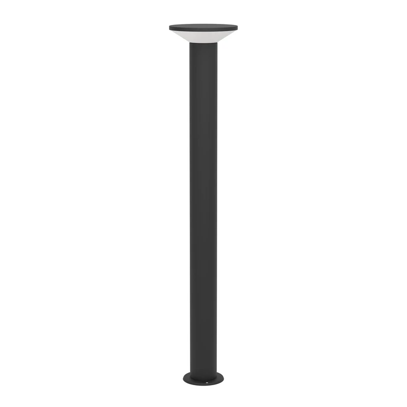 Eglo LED Outdoor Floor Lamp Rigosa, Standing Light, Garden and Terrace Illumination, Pathway Light in Black Metal White Plastic, Warm White, IP44