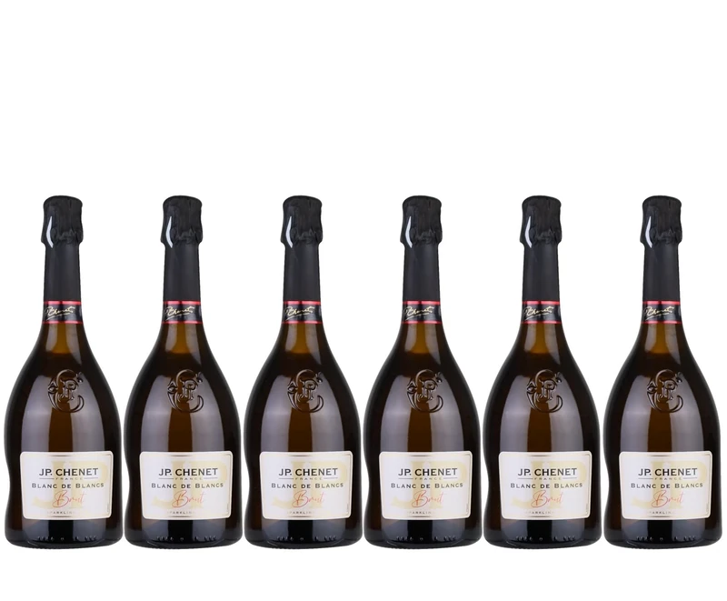 J.P. Chenet - Blanc de Blancs Brut 8%, Sparkling Wine Low Alcohol (6 x 0,75L)