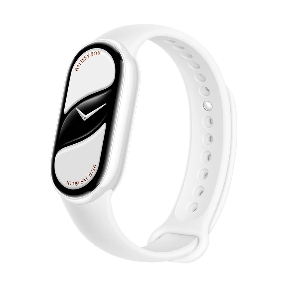 XIAOMI Smart Band 10 Fitness Tracker, 1.72" AMOLED Display, 21Day Battery Life, 150 Sports Modes,Sleep Monitoring, 5ATM Waterproof, Compatible With Android and IOS – Ceramic Edition Pearl White