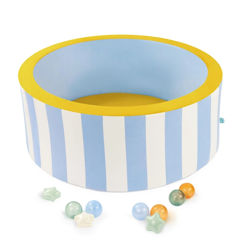 B. toys – Sensory Foam Ball Pit – 200 Balls Included – Indoor Active Play Toys – Easy to Clean Machine-Washable Cover – For Toddlers 12 Months + – WonderFill Ball Pit