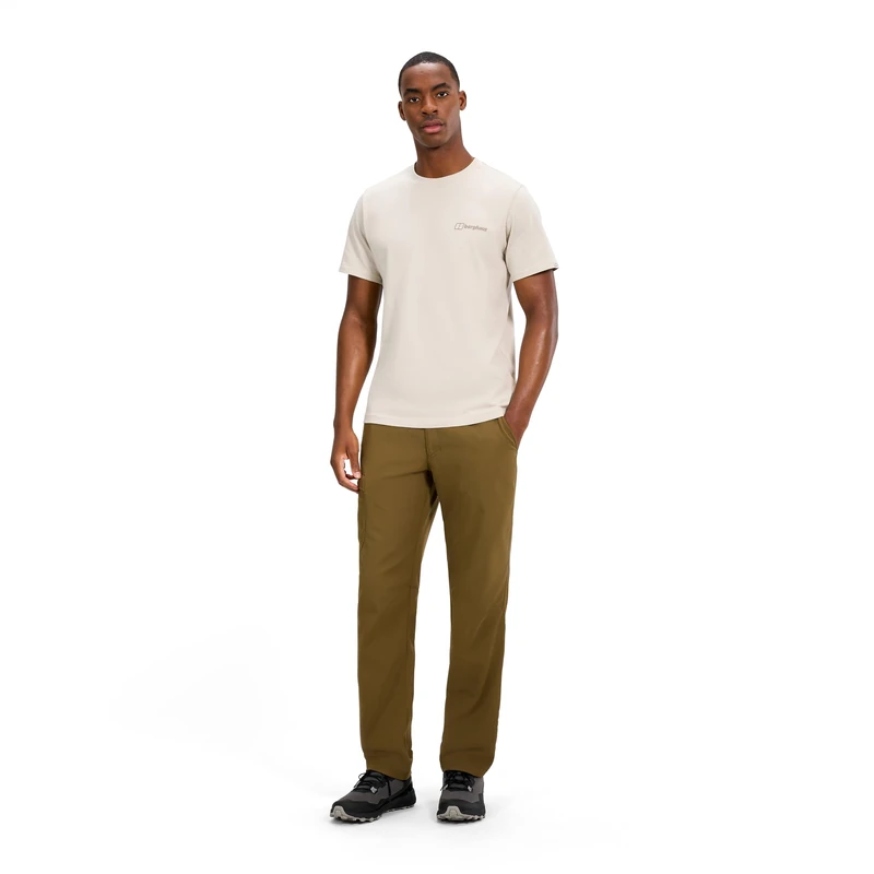 Berghaus Men's Navigator 2.0 Walking Trousers | UPF 50+ | Water Resistant | Comfortable Fit | Breathable Full Leg Trousers, Brown, 34 Short (29") - Image 1