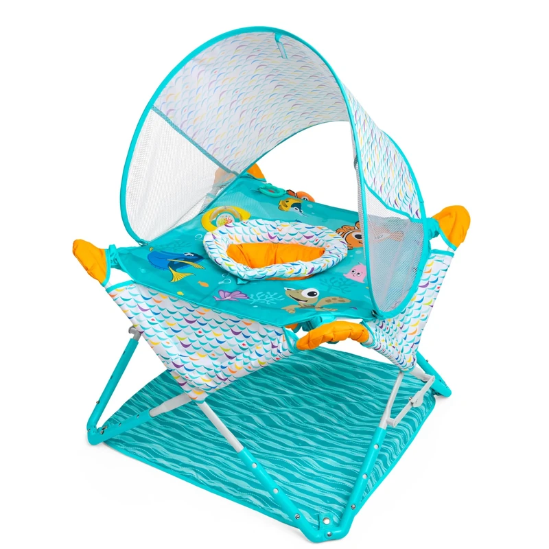 Disney Baby Finding Nemo Pop 'N Jump Foldable Activity Center by Bright Starts, Indoor/Outdoor, Unisex, 6 Months+
