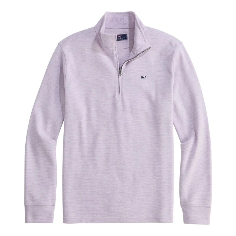 Vineyard Vines Men's Saltwater Quarter-Zip Sweatshirt, Lilac Breeze, Large