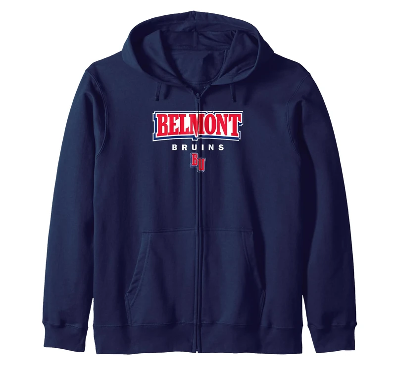 Belmont Bruins | Official NCAA University | NCAFBEL03 Zip Hoodie