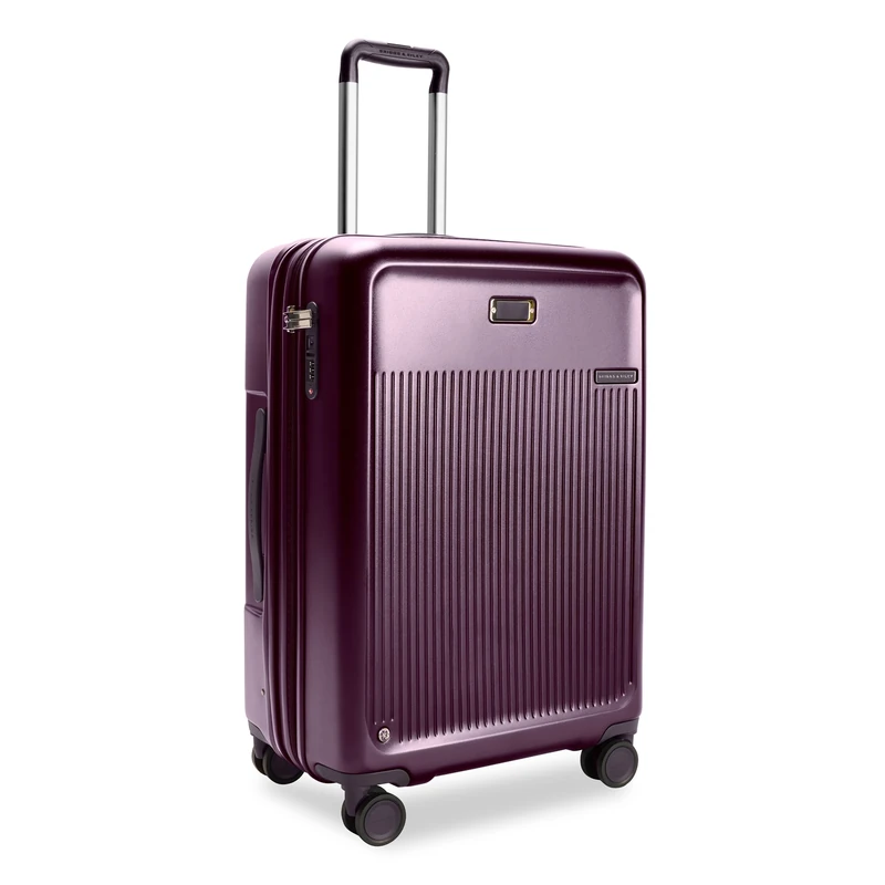 Briggs & Riley Sympatico Hardside Luggage, Plum, 30" Large Expandable Checked, 30" Large Checked