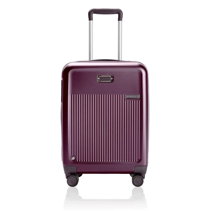 Briggs & Riley Sympatico Hardside Luggage, Plum, 21" International Expandable Carry-On, 21" Global Carry-on