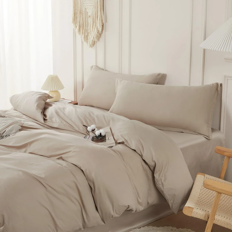 SAPHREAS Beige Duvet Cover Set 25274Q Queen