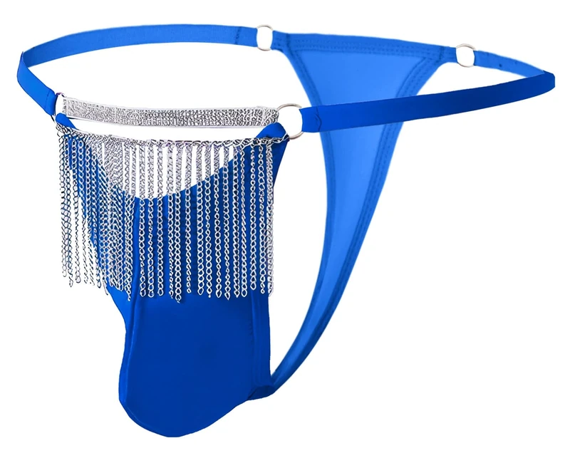 AIEOE Underwear Men's Thongs G-String Bulge Pouch Sexy T-Back Low Rise Briefs Black