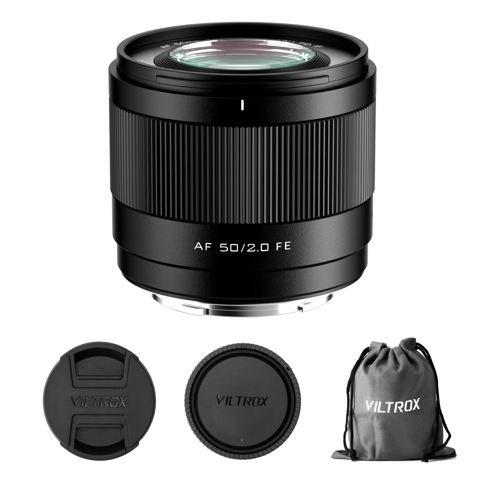 VILTROX 50mm f/2.0 F2.0 E Mount Auto Focus Full Frame Microsingle Camera Lens Compatible with Sony E-Mount Cameras Sony a7 a7R/S/C a7III a7RII/SII a7II a7RII/SII a7IV a7RIV a9 a9II A1