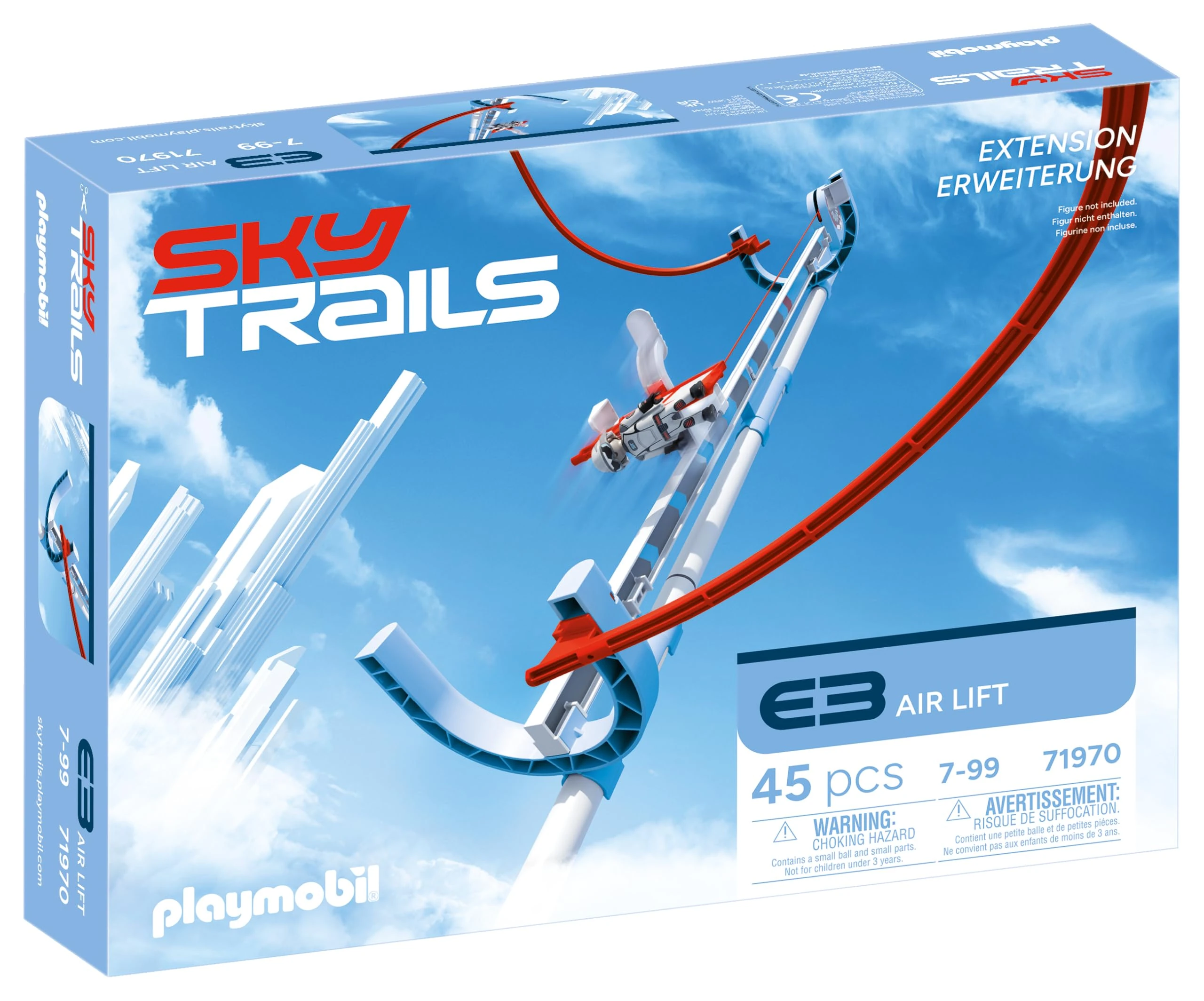 Sky Trails | Air Lift | Construction toy for exciting heights & routes | Build, take off & experience thrilling adventures for children aged 7+ | 71970