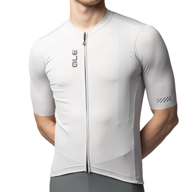 Alé Cycling Men's Pragma Colour Block Off-Road Short Sleeve Cycling Jersey, Stone, M