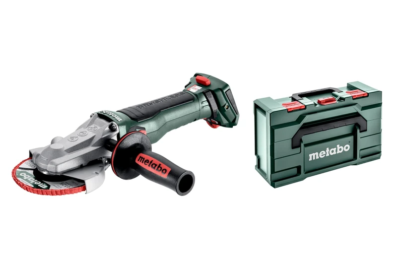 Metabo WVBF 18 LT BL 11-125 Quick (601307840) Cordless Flat-Head Angle Grinder in metaBOX 165 L case Without Battery Pack, Without Charger
