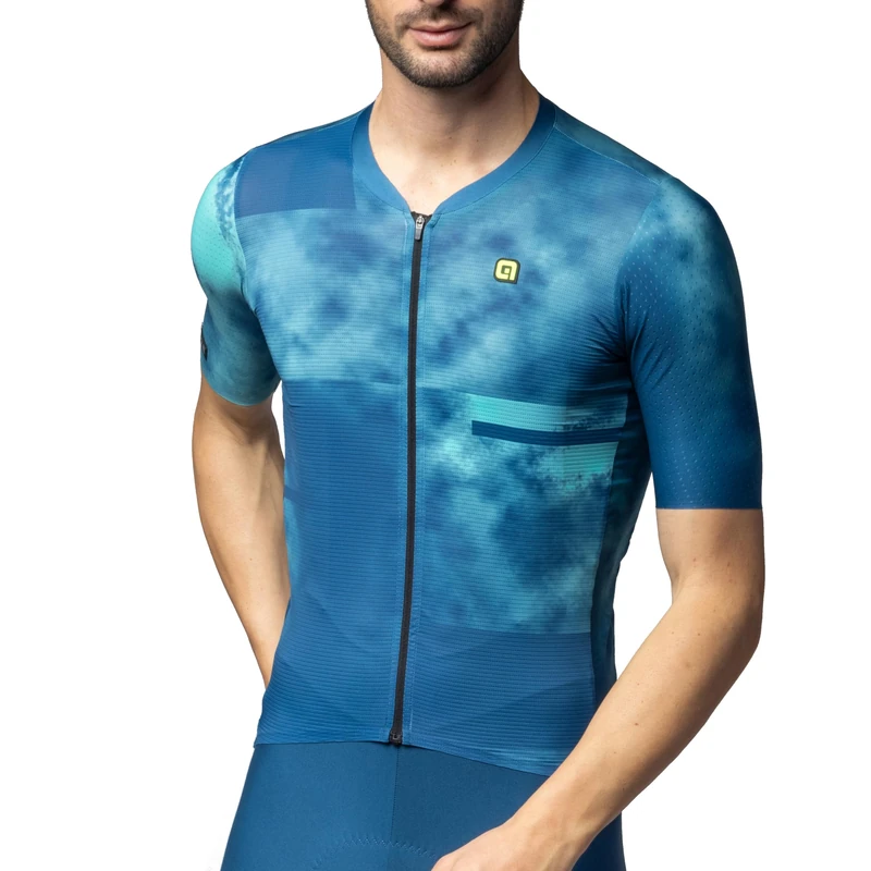 Alé Cycling Men's PR-E Atmosfera Cycling Jersey, Lagoon, XXL