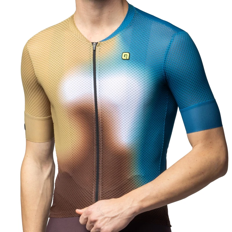 Alé Cycling Men's PR-E Flash Cycling Jersey, Gold, XXL