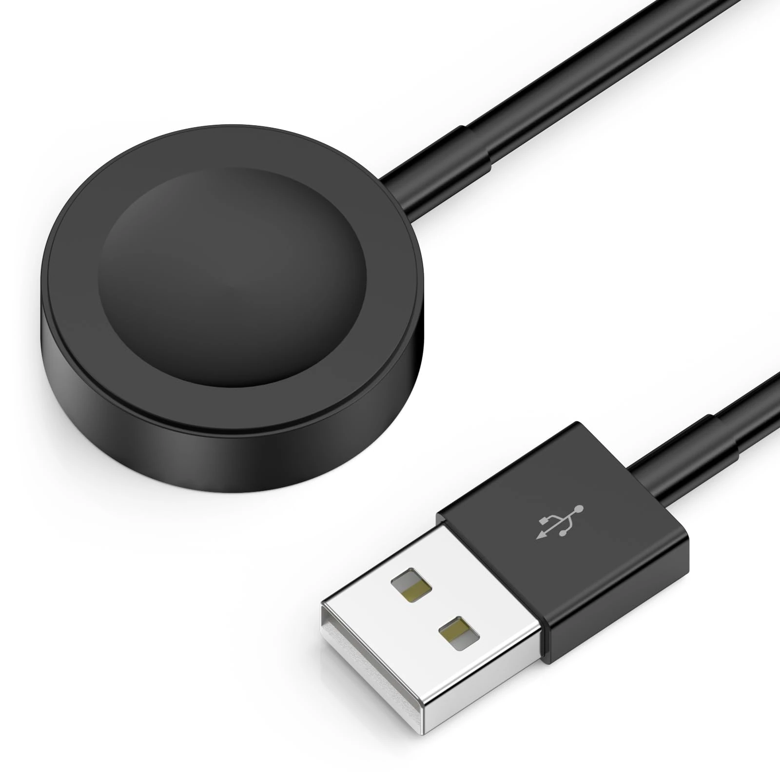 2025 Upgraded iWatch Charger Compatible with Apple Watch Charger USB Magnetic Charging Cable Portable Fast Accessories for iWatch Series 11/10/9/8/7/6/5/4/3/2 Ultra/SE-Black