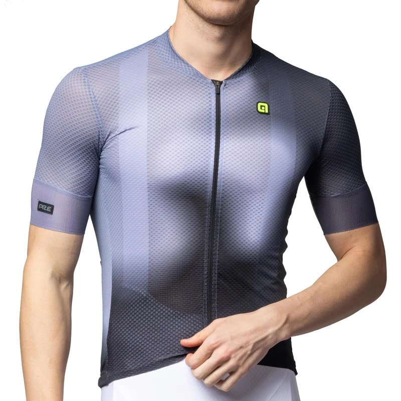 Alé Cycling Men's PR-E Flash Cycling Jersey, Black, M