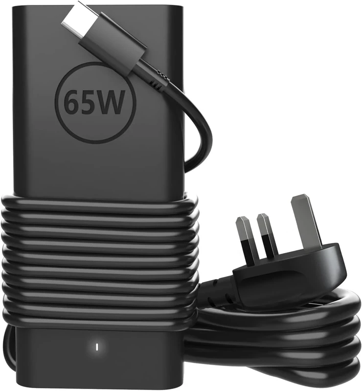 Riabwwox 65W Type C USB C Laptop Charger Compatible with Dell Latitude 5420 5520 7420 7430 5530 5320 5430 7330 5440 7410 7440 5320 5540 7390 7340 3540 3440 7320 7530 XPS 13, Chromebook Power Adapter
