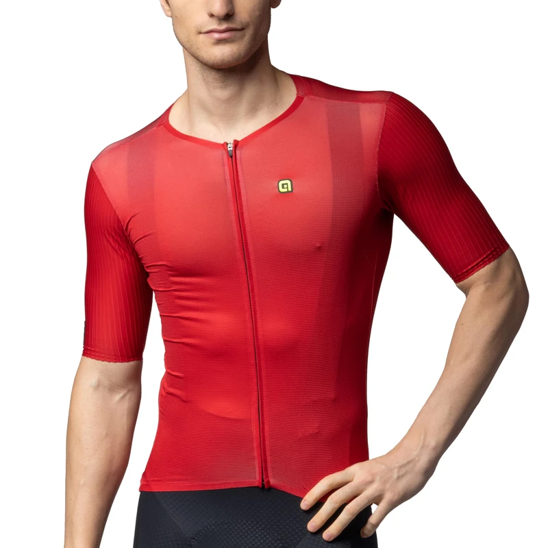 Alé Cycling Men's R-EV1 Race 2.0 Cycling Jersey, Carmine, XXL