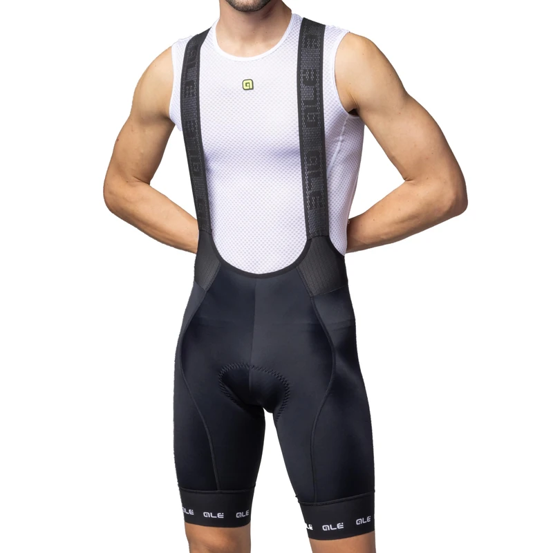 Alé Cycling Men's PR.E Strada 2.0 Bib Shorts, White, S