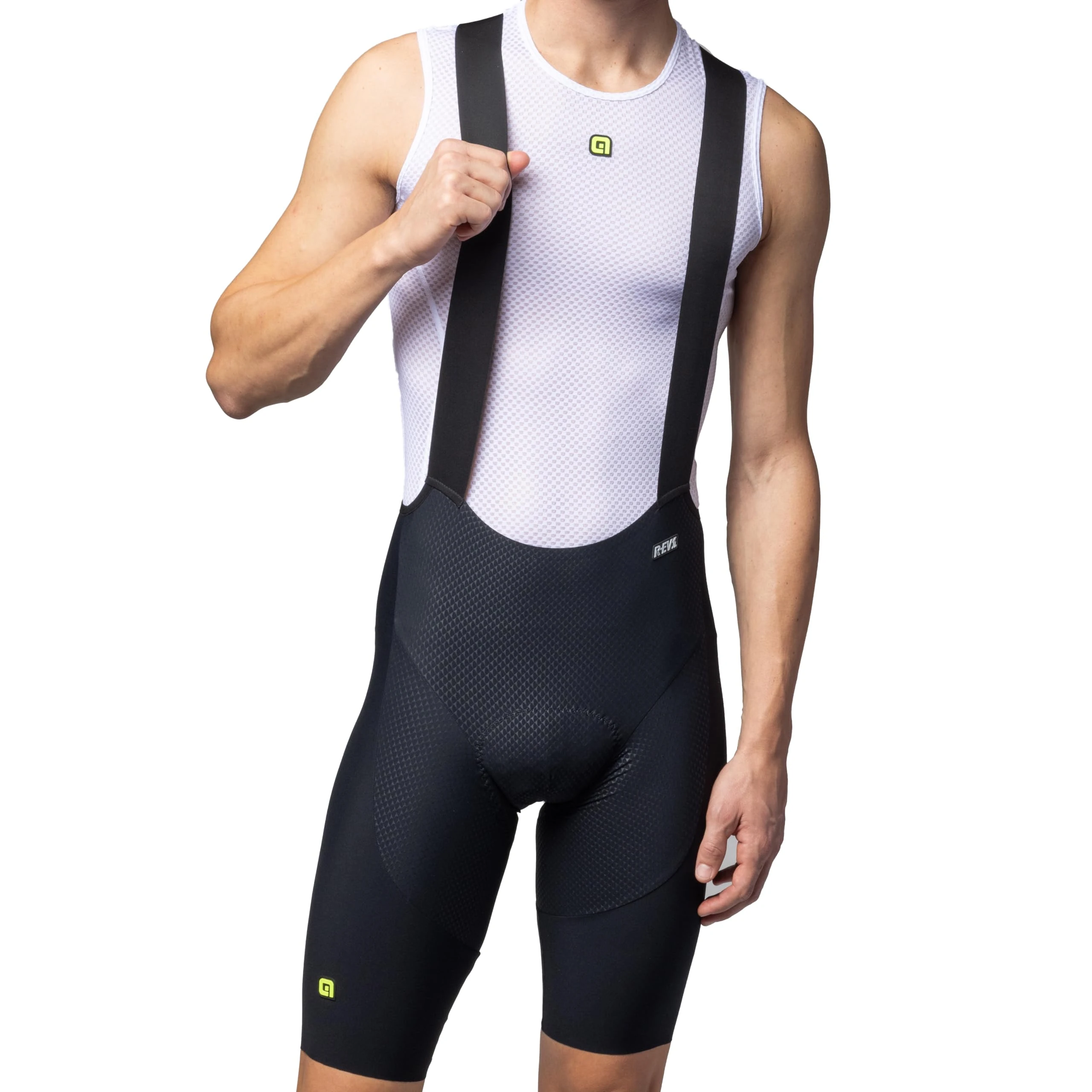 Alé Cycling Men's R-EV1 Voltage Bib Shorts, Black, L
