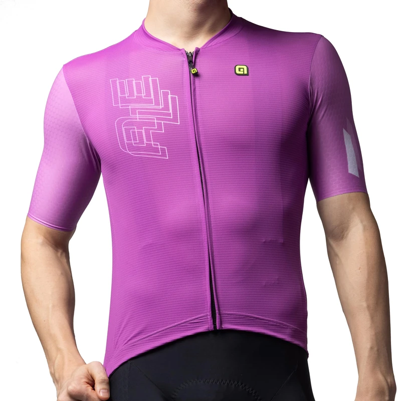 Alé Cycling Men's PR-E Follow Me Cycling Jersey, Cyclamen, XL