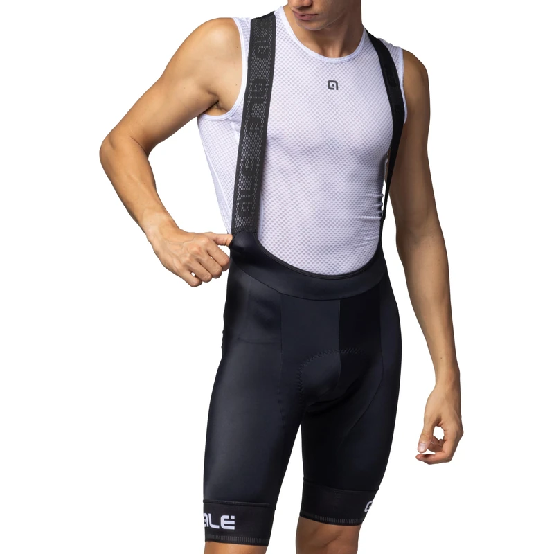 Alé Cycling Men's Pragma Corsa 2.0 Bib Shorts, White, S